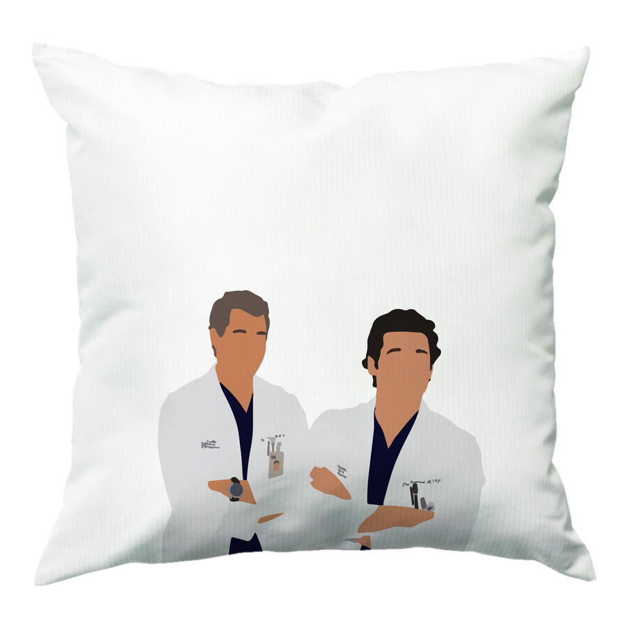 Two Doctors Arm Crossed - Grey's Anatomy Cushion