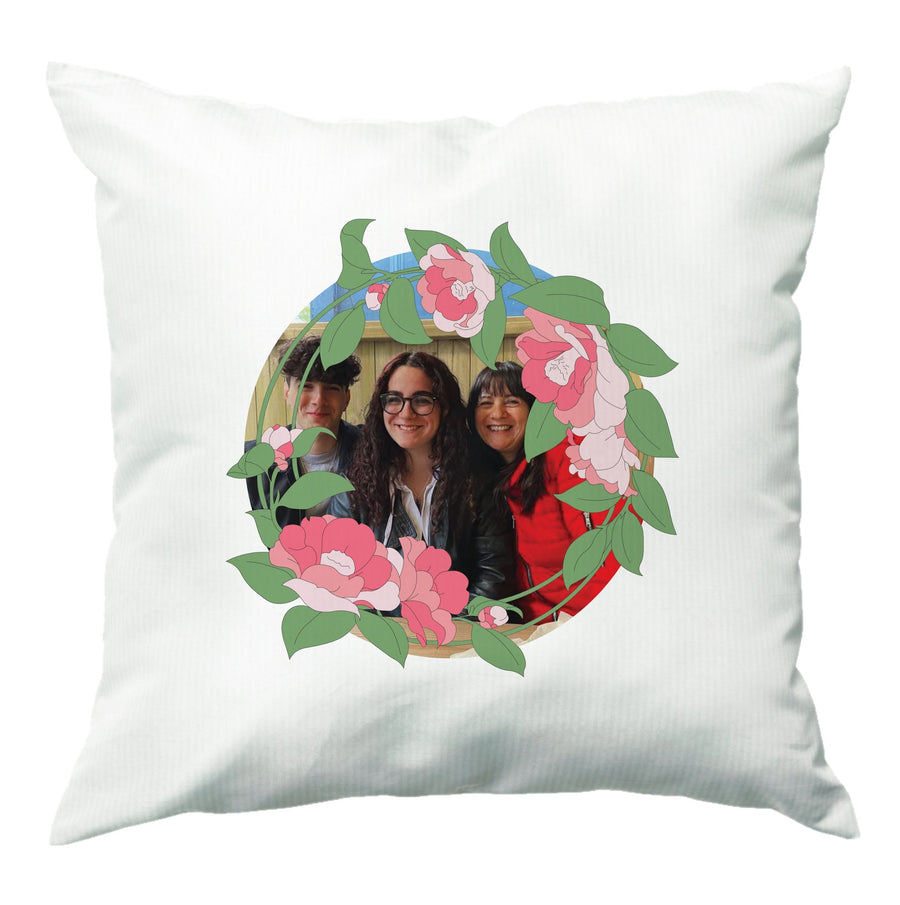 Floral Wreath - Personalised Mother's Day Cushion