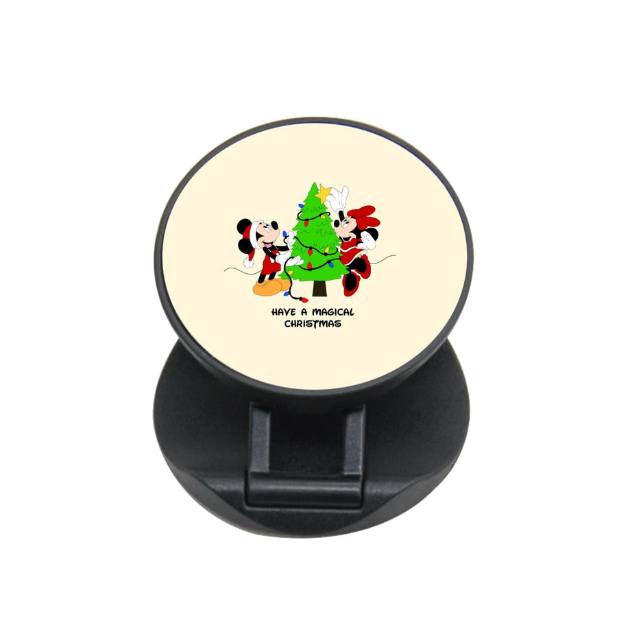 Festive Mickey And Minnie Mouse - Christmas  FunGrip