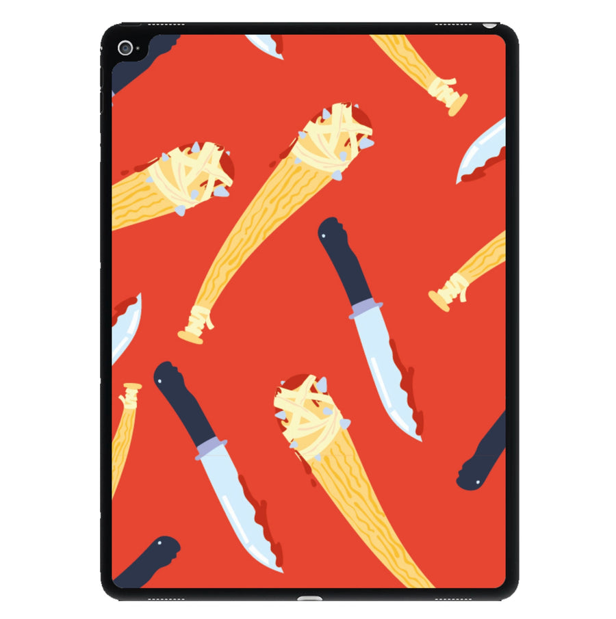 Knives And Bats Pattern - Halloween iPad Case
