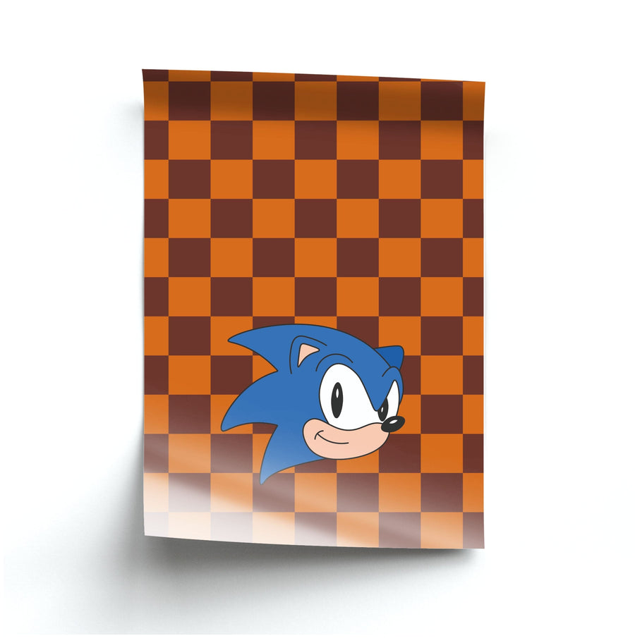 Checkered Sonic - Sonic Poster