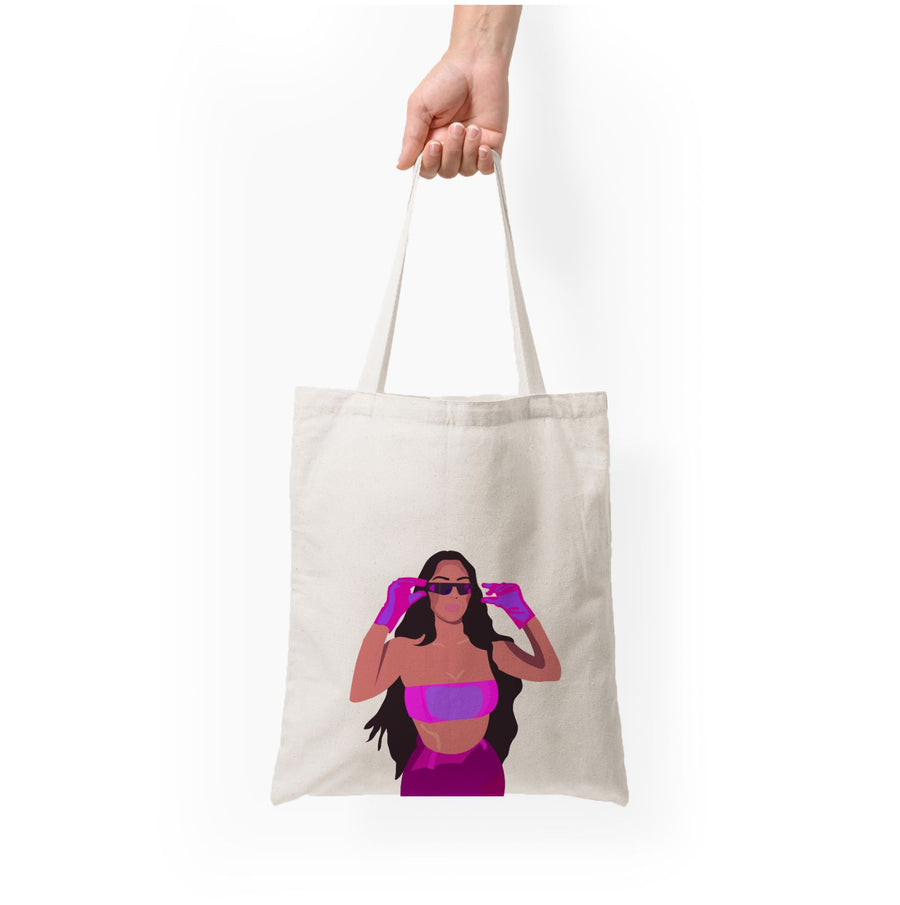 Purple & pink - Kim Kardashian Tote Bag