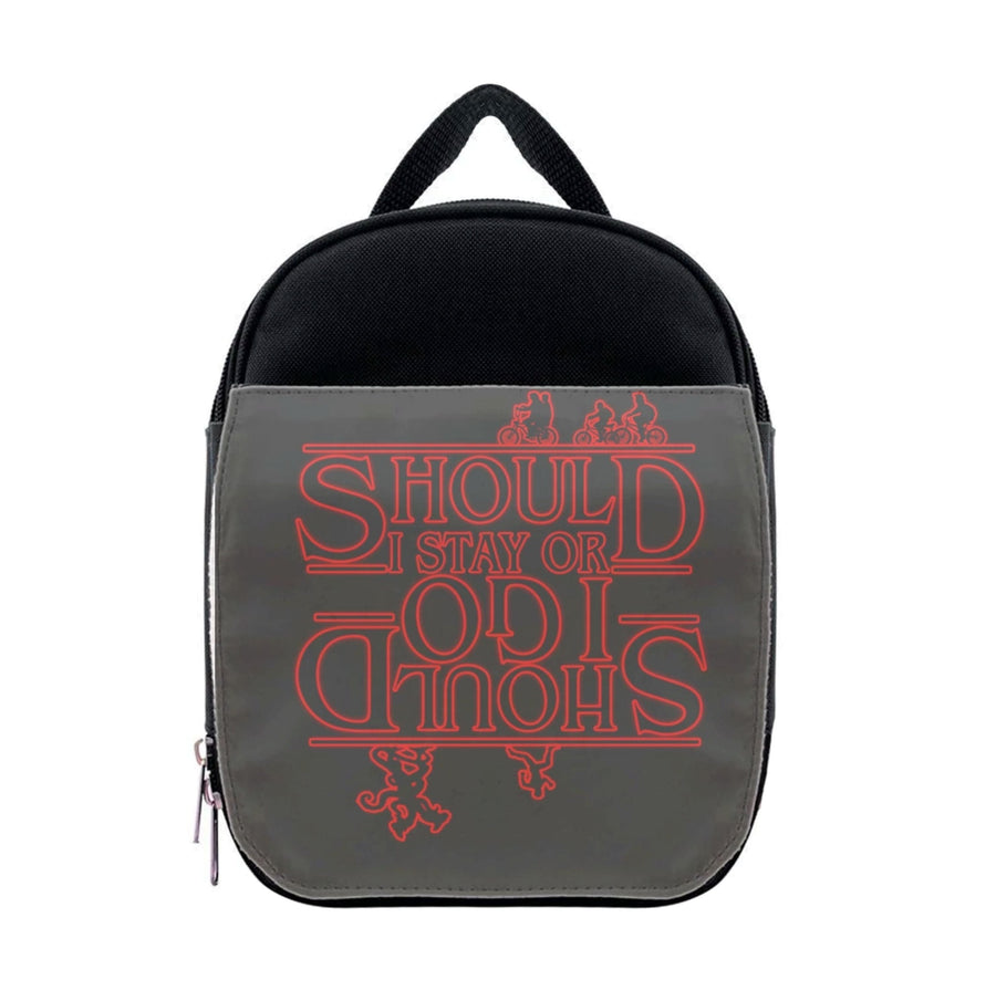 Should I Stay Or Should I Go Upside Down - Stranger Things Lunchbox