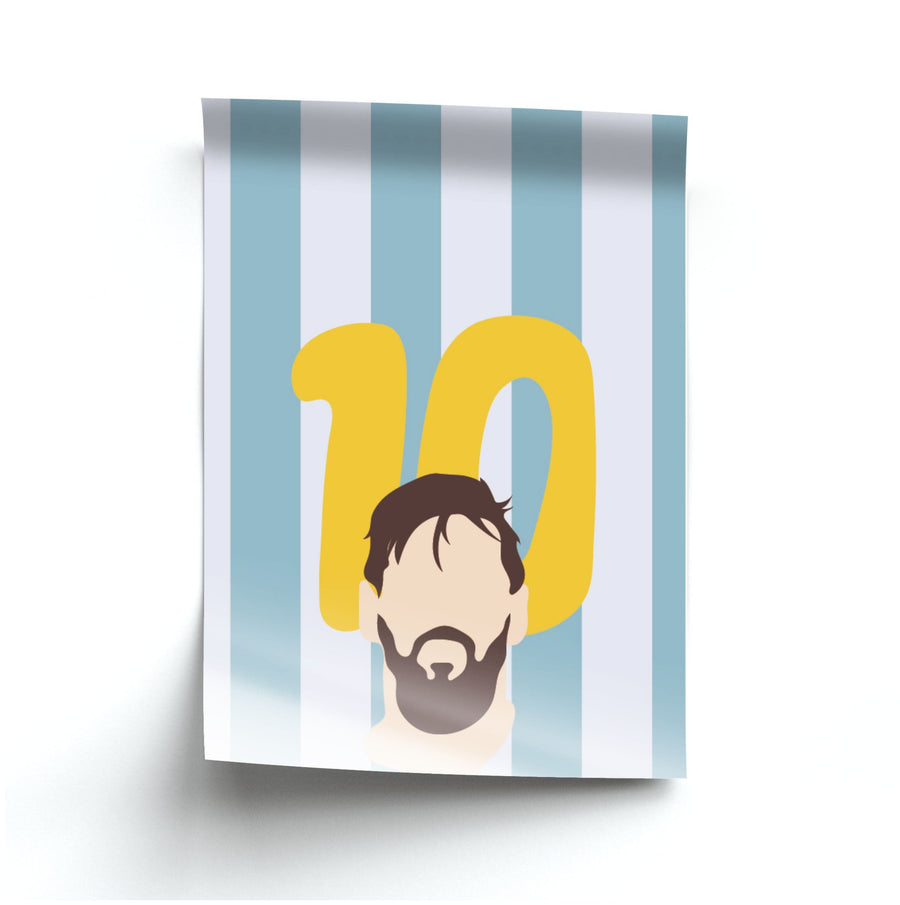 Number 10 - Messi Poster