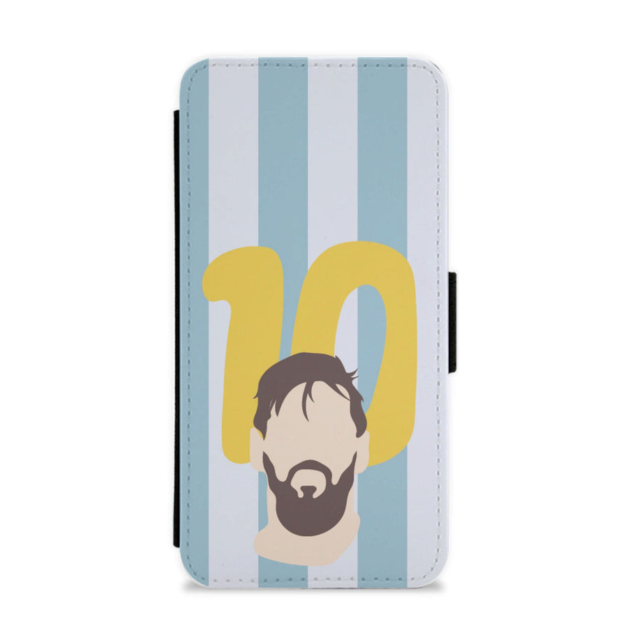 Number 10 - Messi Flip / Wallet Phone Case