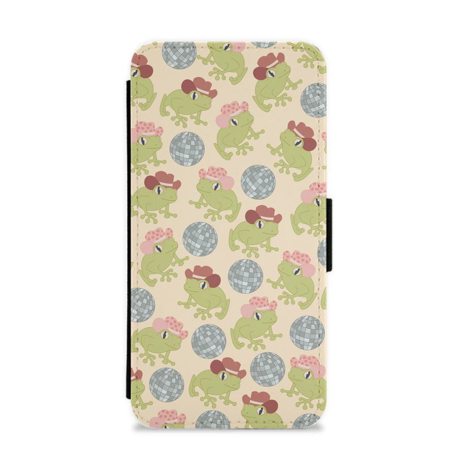 Frogs With Cowboy Hats - Western  Flip / Wallet Phone Case