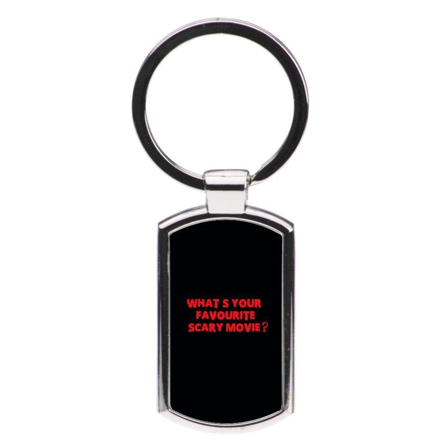 What's Your Favourite Scary Movie - Scream Luxury Keyring