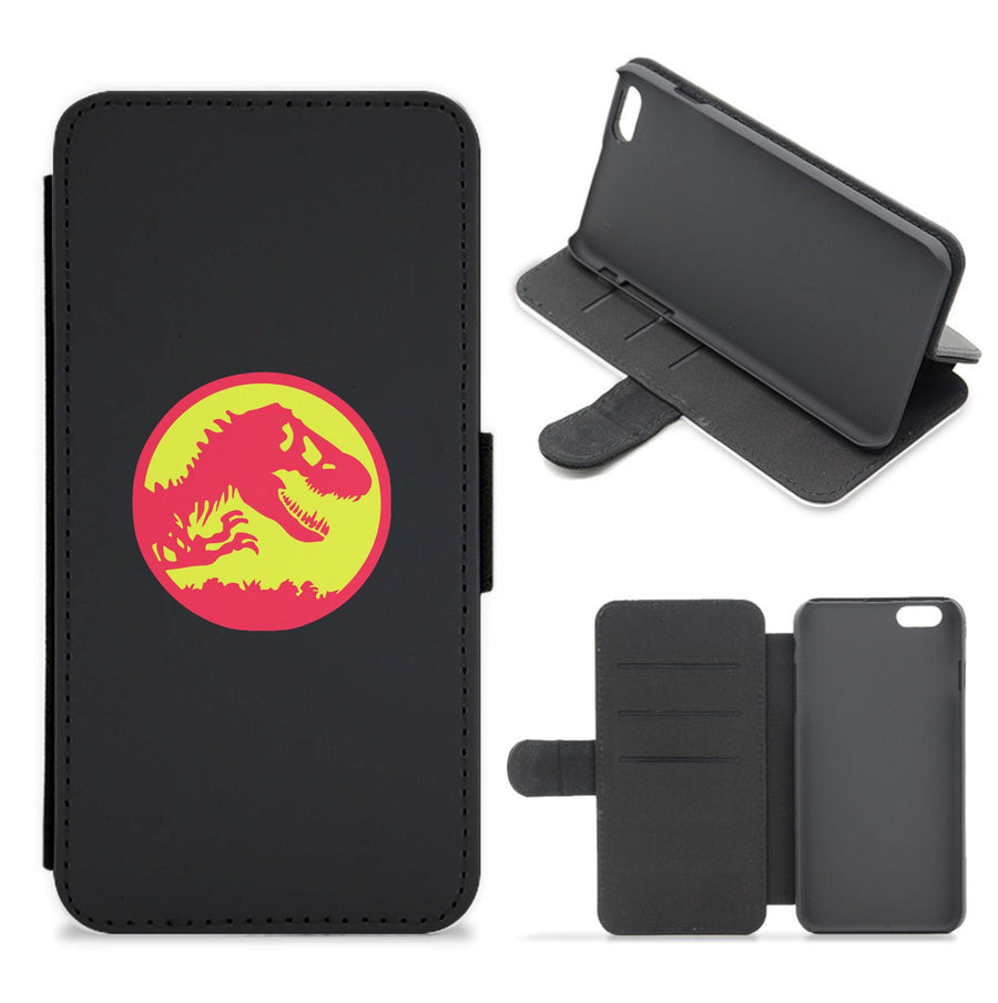 Jurassic Park Logo Flip / Wallet Phone Case