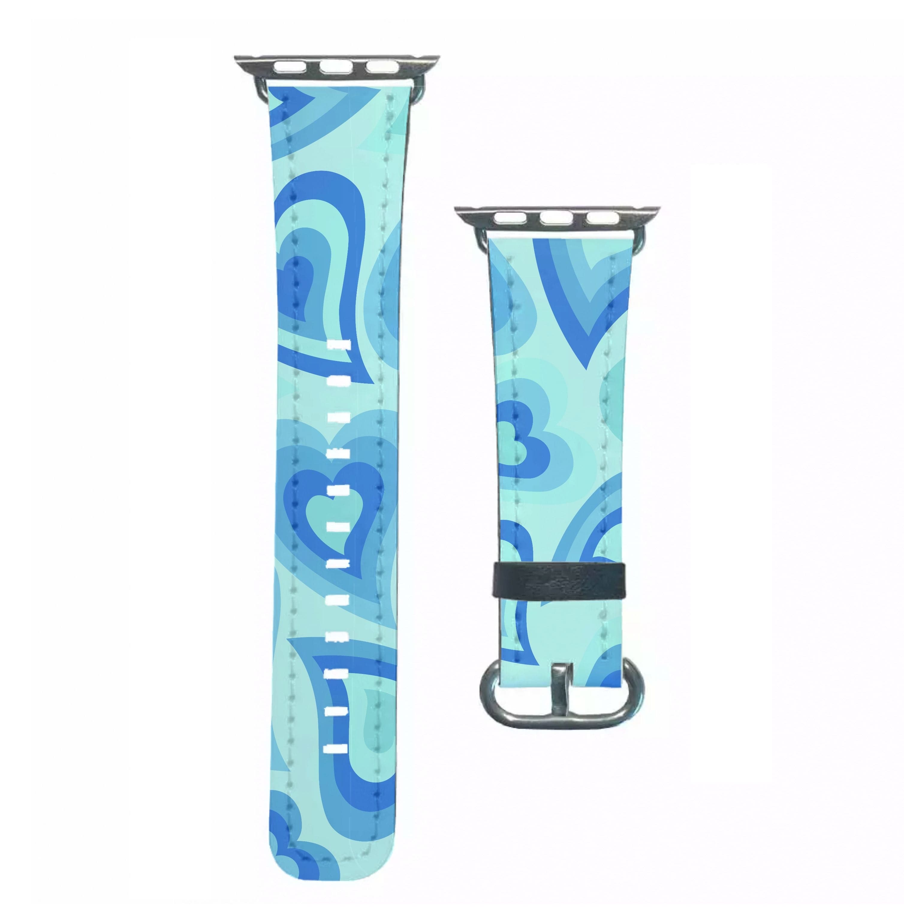 Blue Hearts - Trippy Patterns Apple Watch Strap