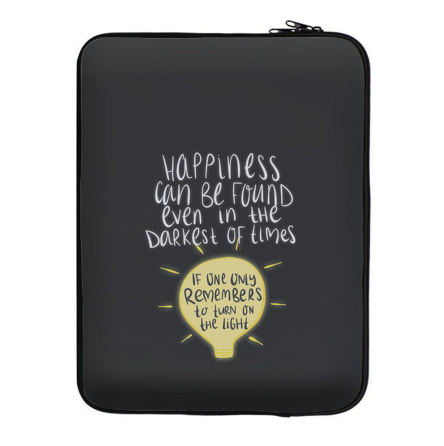 Happiness Can Be Found In The Darkest of Times - Harry Potter Laptop Sleeve