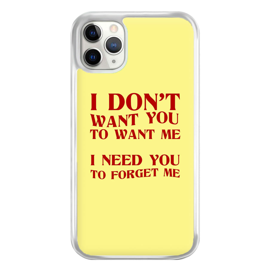 I Don't Want You - Wetleg Phone Case