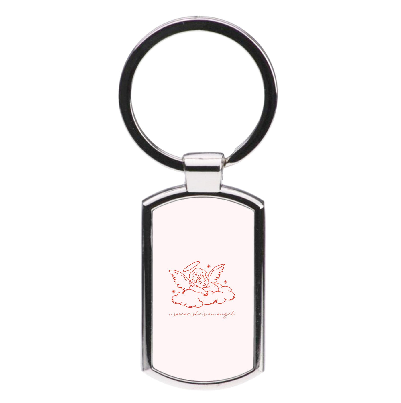 I Swear Shes An Angel - Clean Girl Aesthetic Luxury Keyring