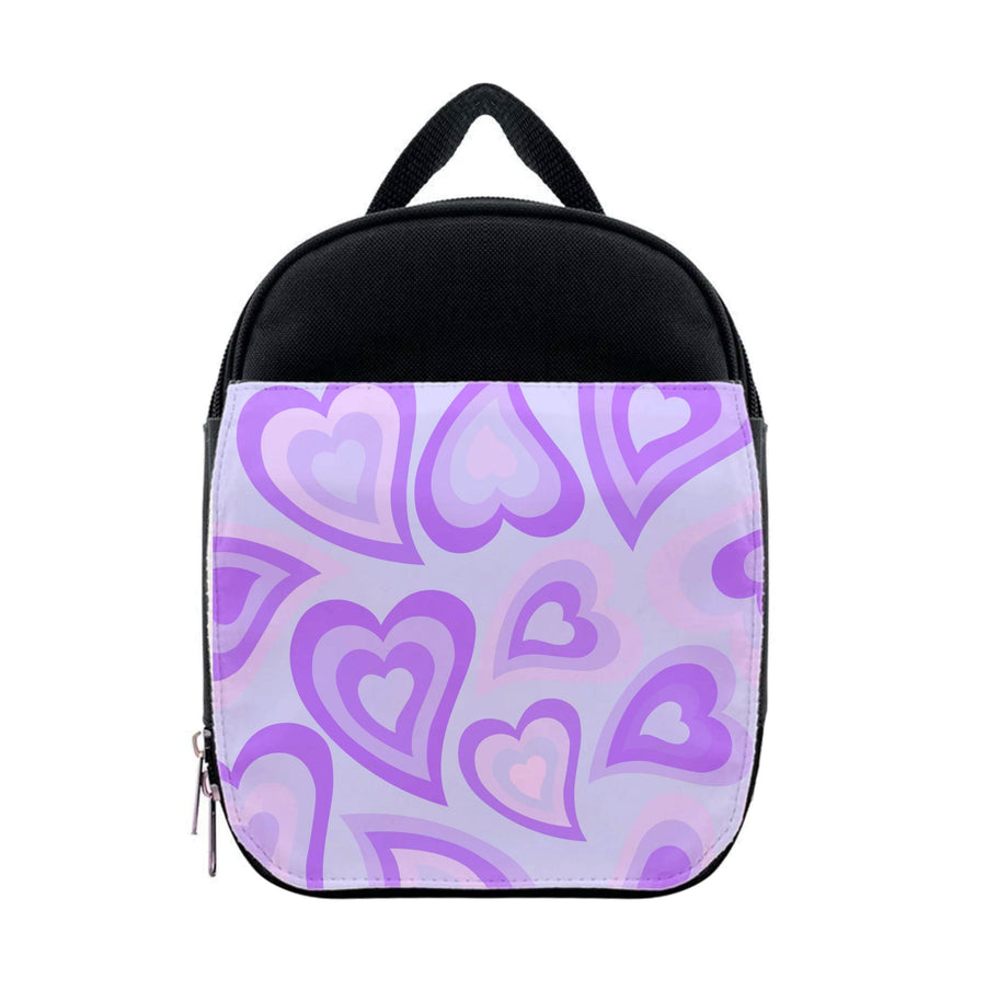 Purple Hearts - Trippy Patterns Lunchbox