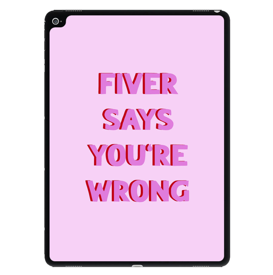 Fiver Says You're Wrong - Catfish And The Bottlemen iPad Case