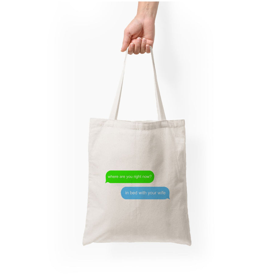 Where Are You Right Now? - Pete Davidson Tote Bag