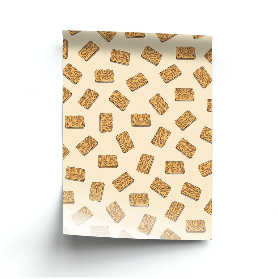 Custard Creams - Biscuits Patterns Poster