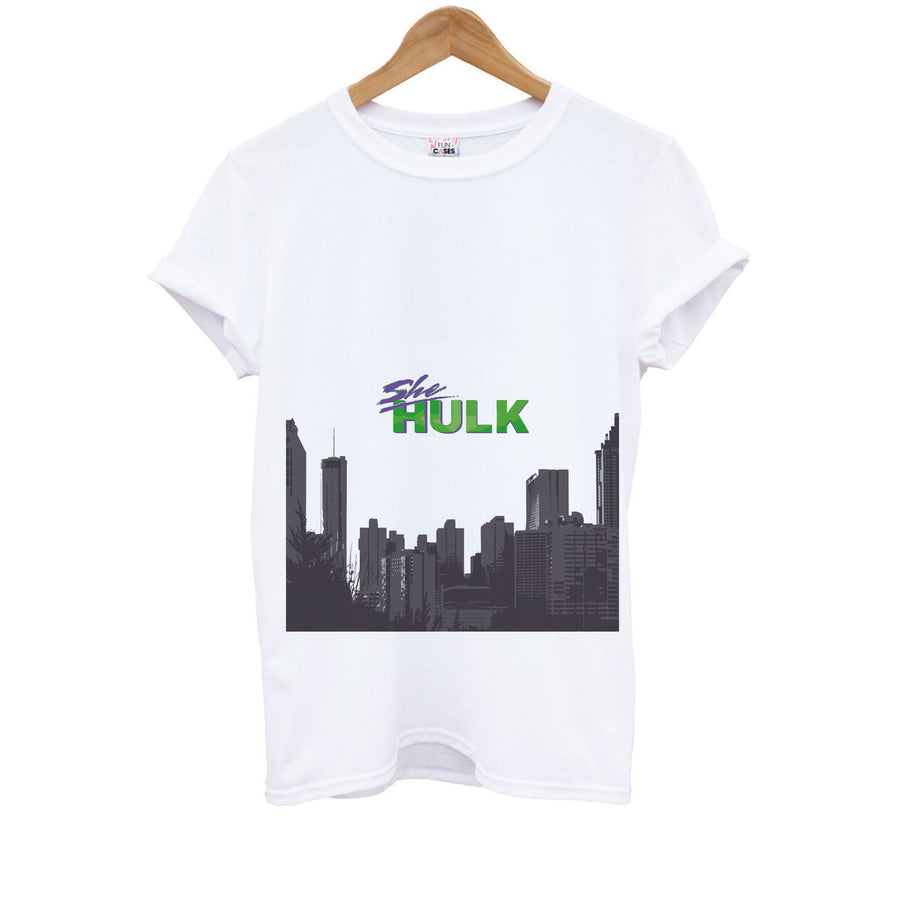 City - She Hulk Kids T-Shirt