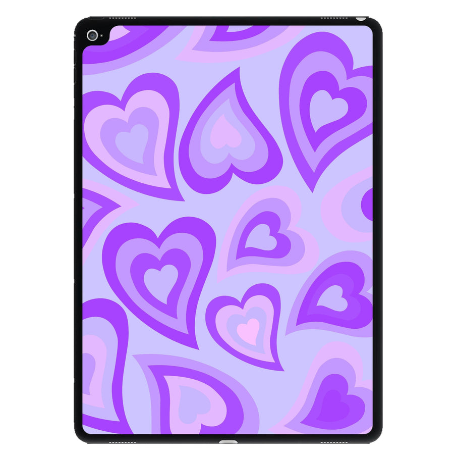 Purple Hearts - Trippy Patterns iPad Case
