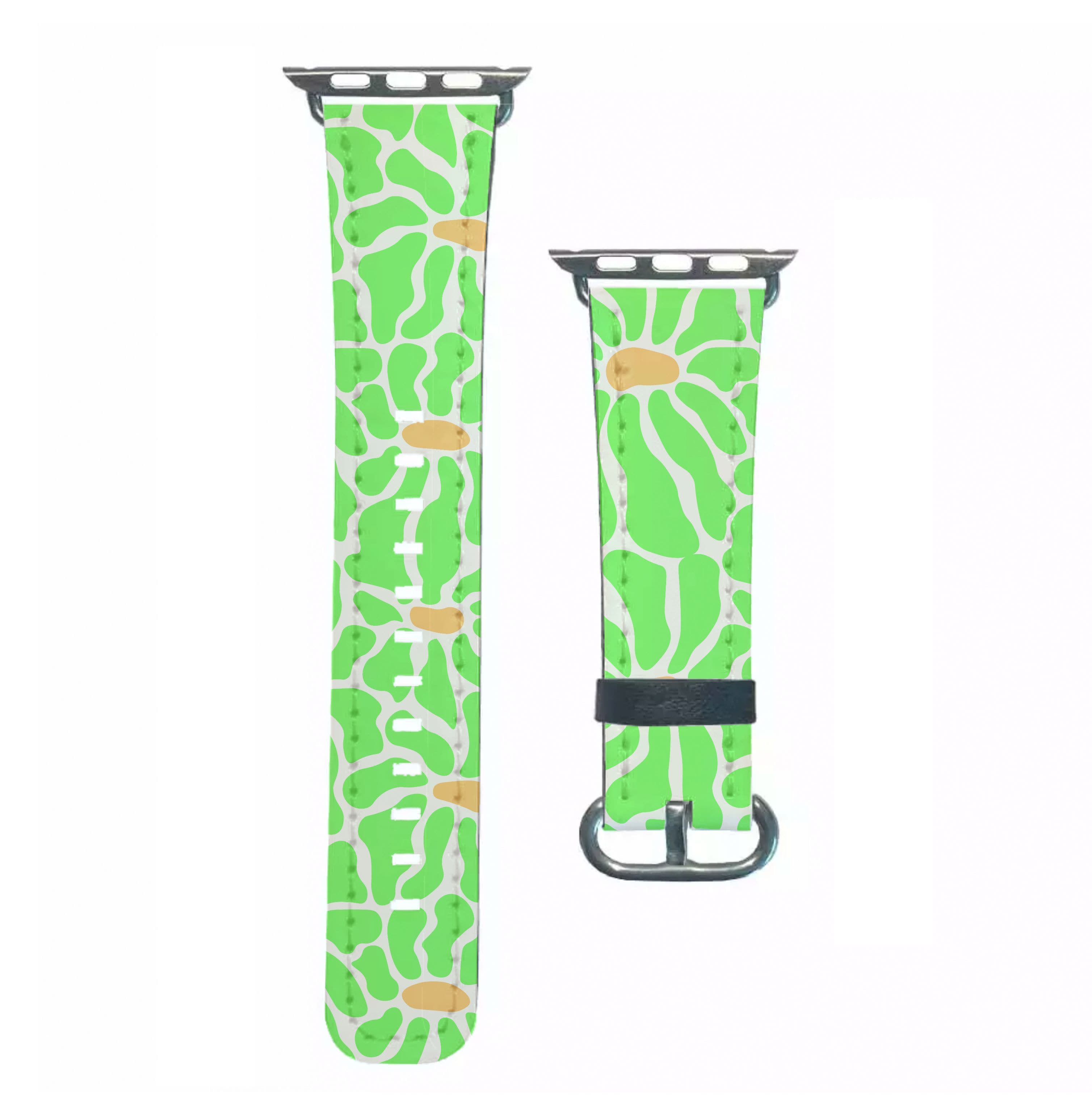 Green Flowers - Summer Apple Watch Strap