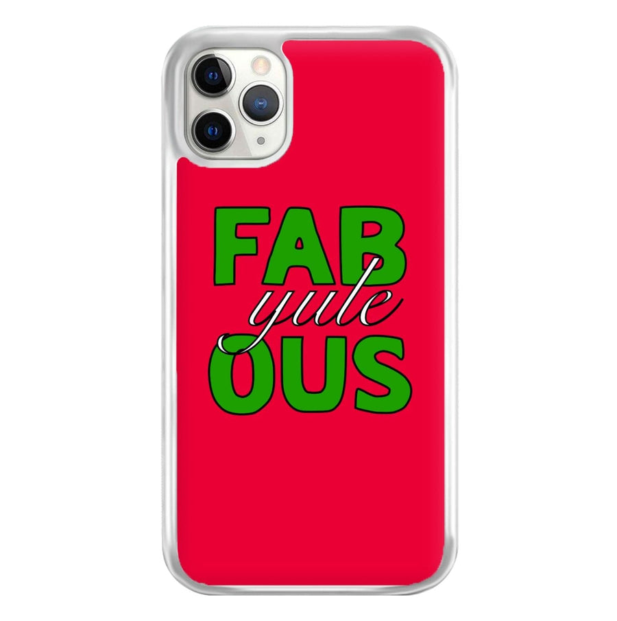 Fab-Yule-Ous Red - Christmas Puns Phone Case
