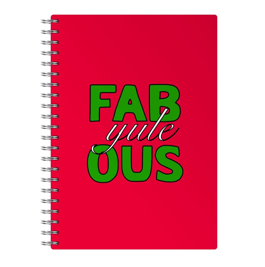 Fab-Yule-Ous Red - Christmas Puns Notebook