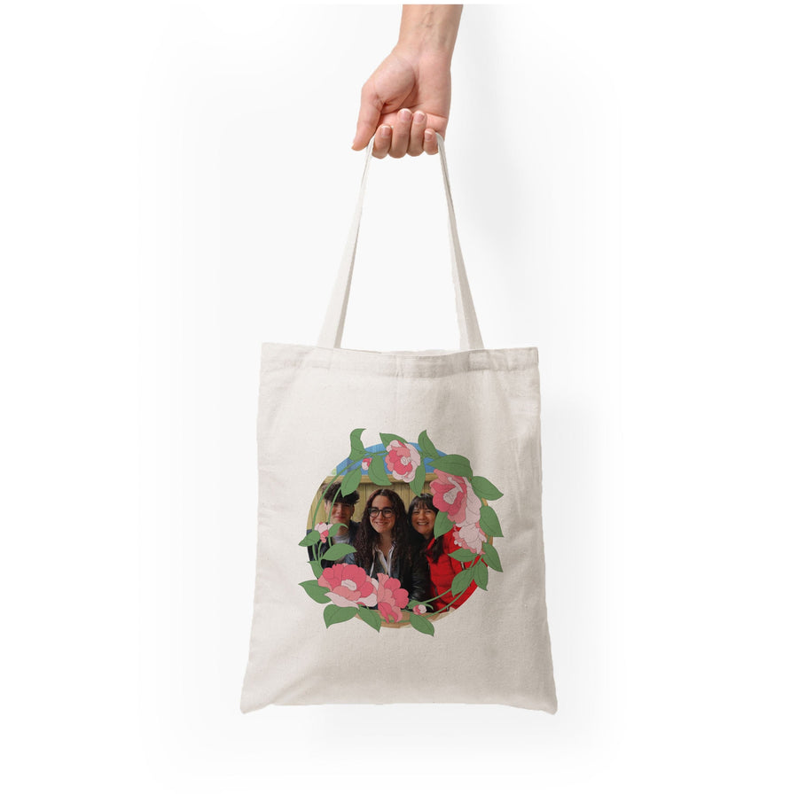 Floral Wreath - Personalised Mother's Day Tote Bag