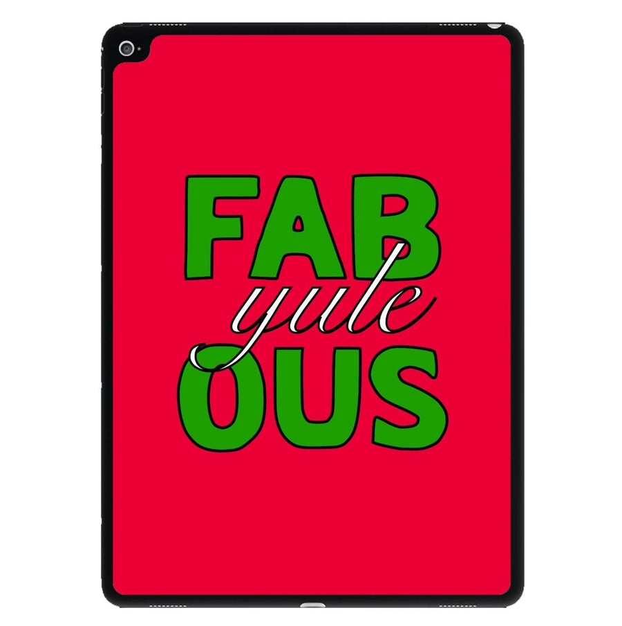 Fab-Yule-Ous Red - Christmas Puns iPad Case