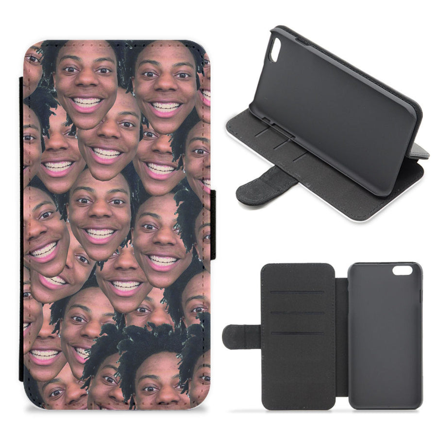 Speed Face Collage  Flip / Wallet Phone Case