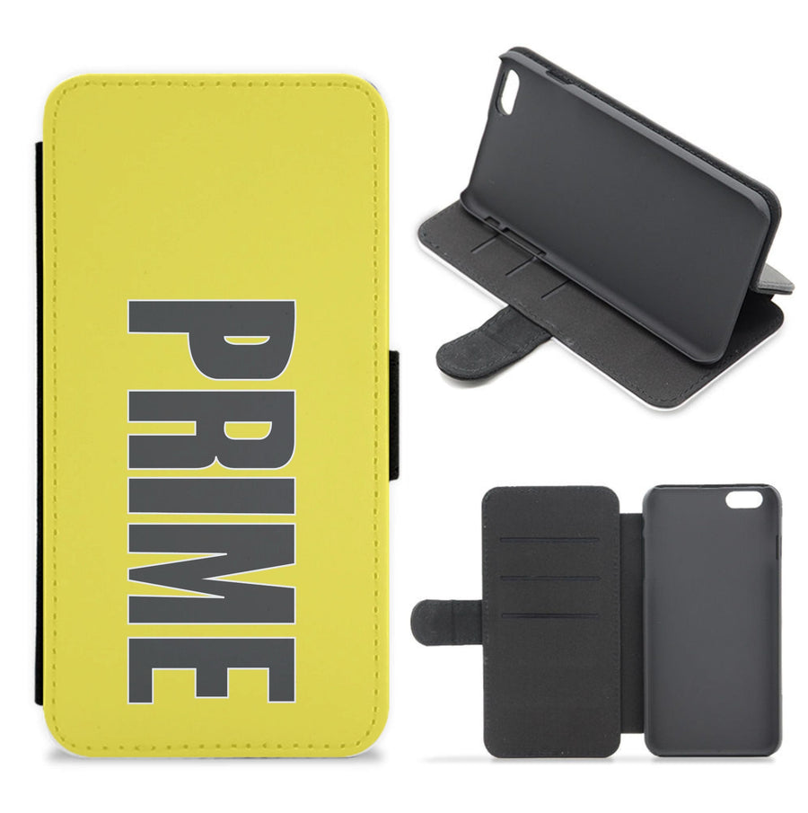 Prime - Yellow Flip / Wallet Phone Case