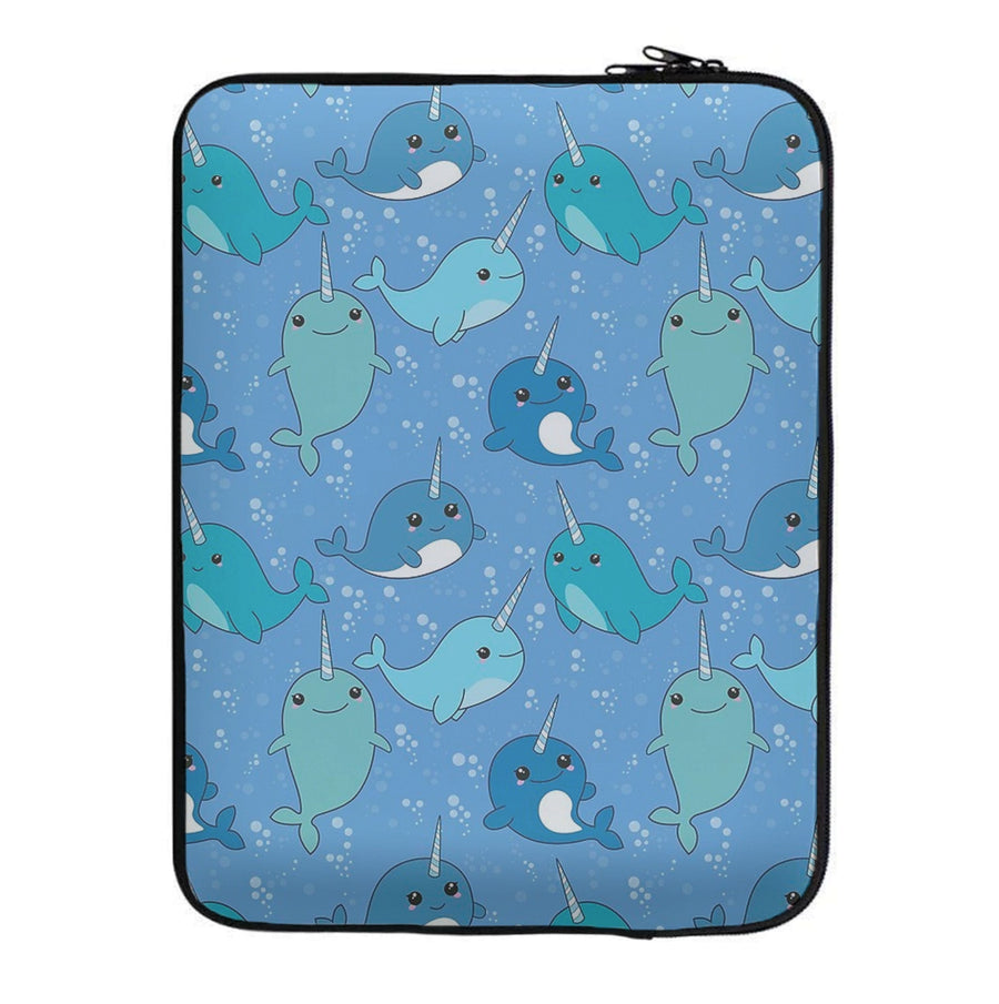 Narwhal Pattern Laptop Sleeve