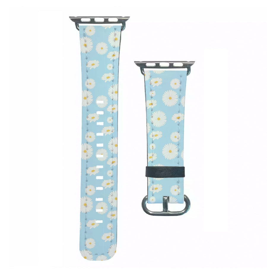 Blue Daisies - Floral Apple Watch Strap