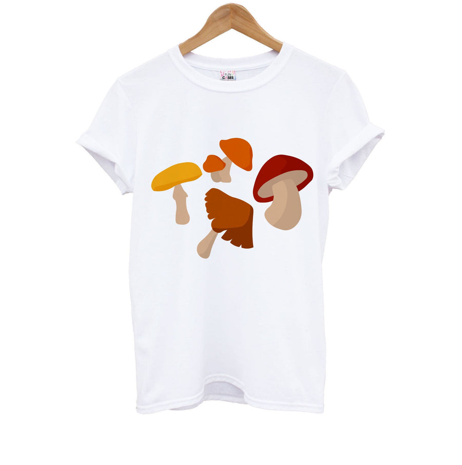 Mushroom Pattern - Autumn  Kids T-Shirt
