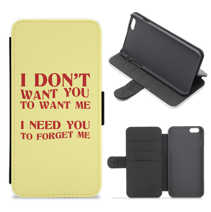 I Don't Want You - Wetleg Flip / Wallet Phone Case