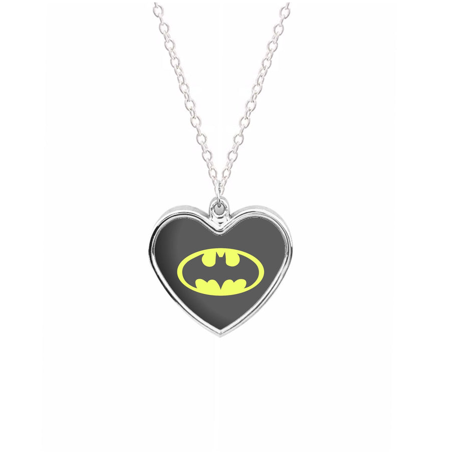 Black Batman Logo Necklace