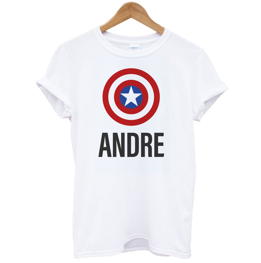 Captain America - Personalised Marvel T-Shirt
