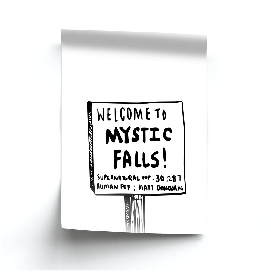 Welcome to Mystic Falls - Vampire Diaries Poster