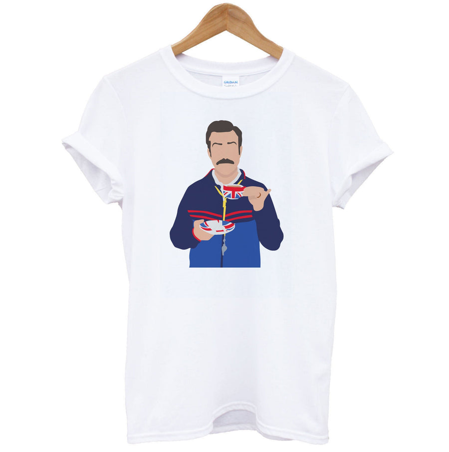 Ted Drinking Tea - Ted Lasso T-Shirt