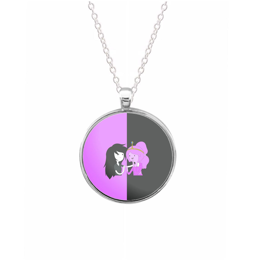 Marceline And Bubblegum - Adventure Time Necklace