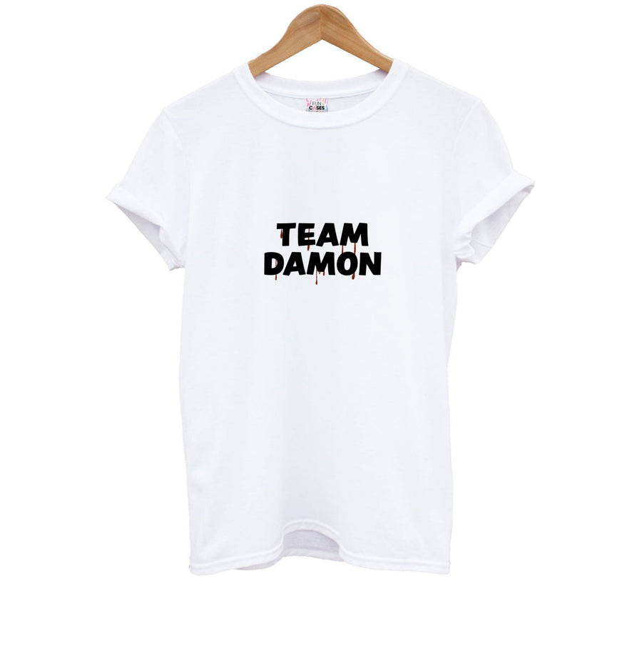 Team Damon - Vampire Diaries Kids T-Shirt