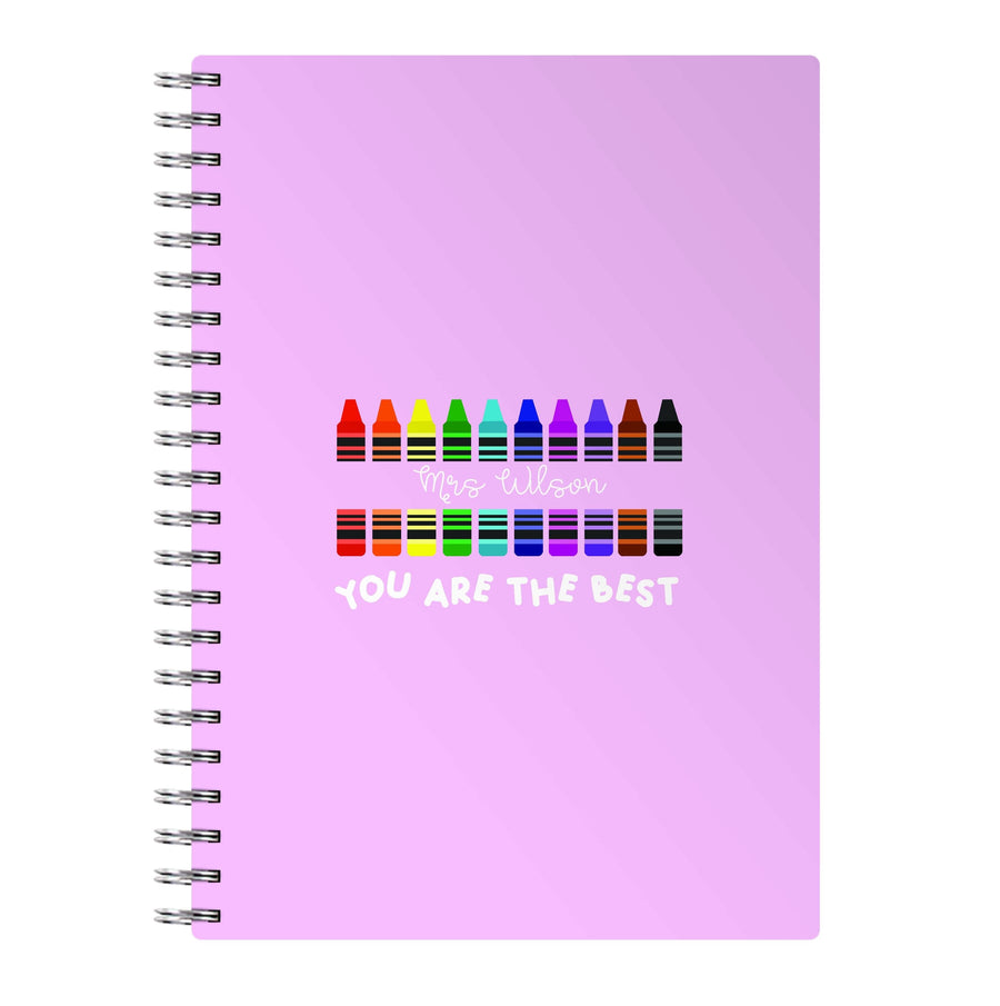 You Are The Best - Personalised Teachers Gift Notebook
