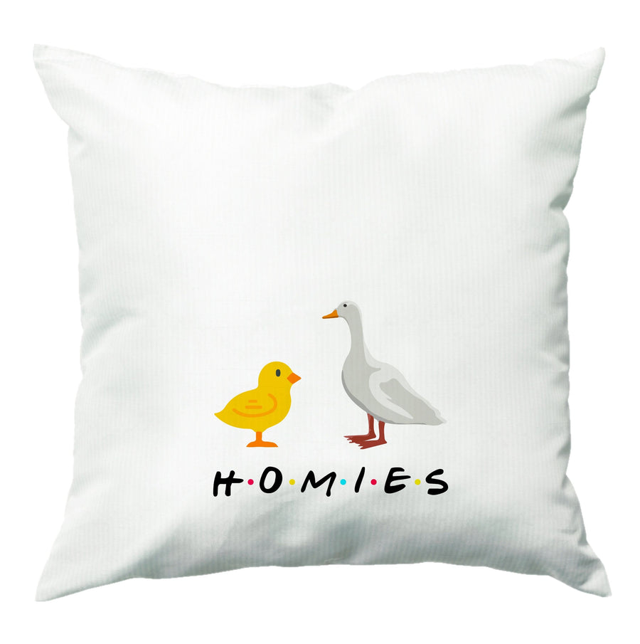 Homies Chick And Duck  - Friends Cushion