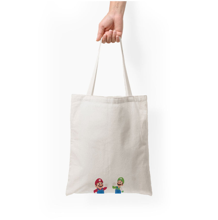 Mario And Luigi - The Super Mario Bros Tote Bag