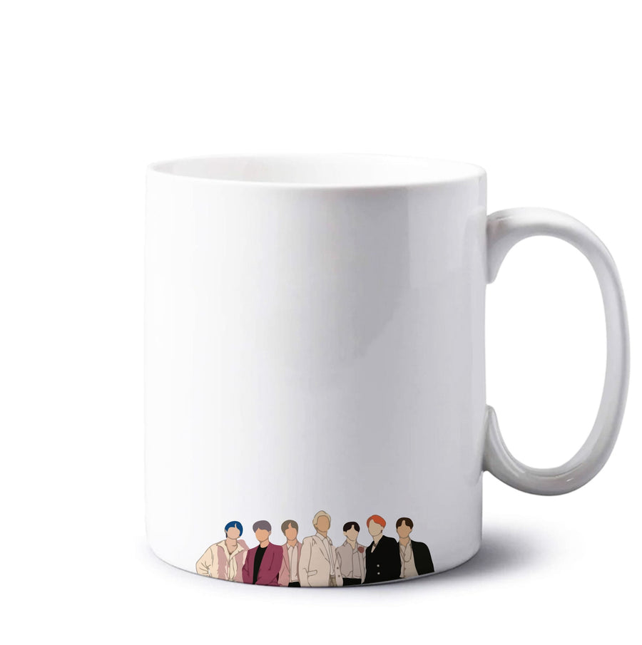 Faceless BTS Band Mug