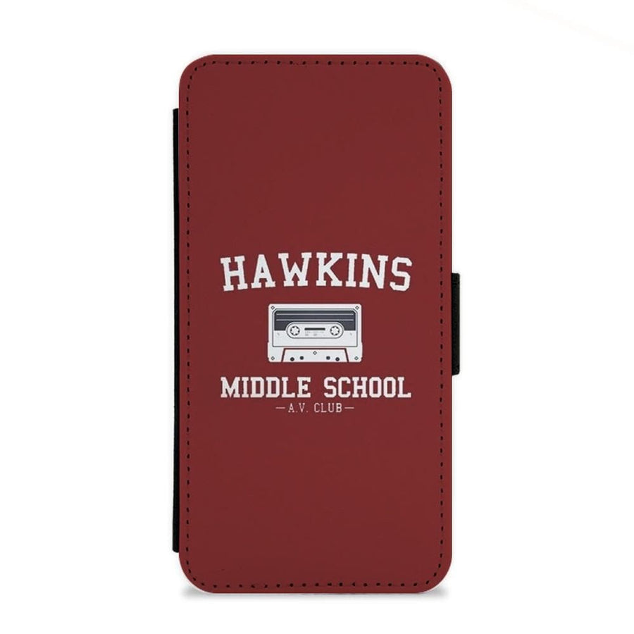 Hawkins Middle School - Stranger Things Flip Wallet Phone Case - Fun Cases