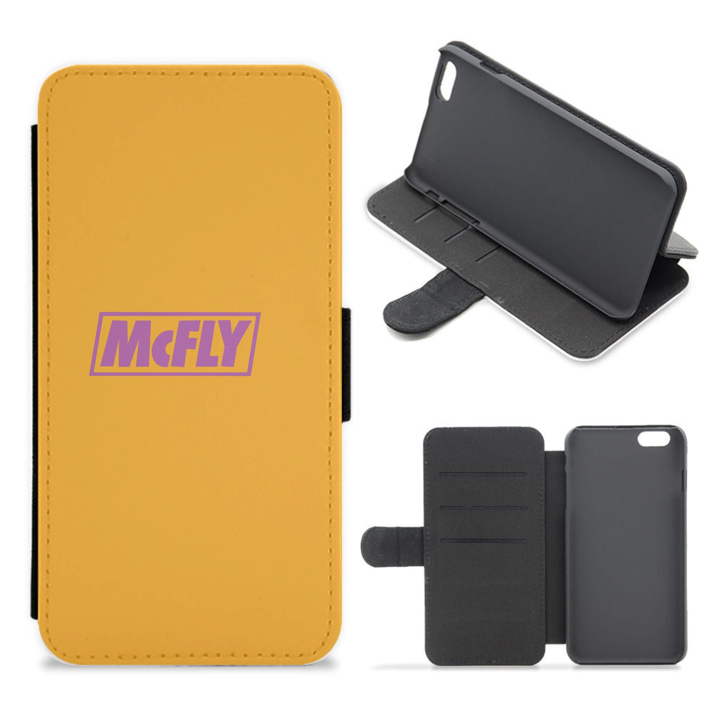 Yellow And Purple - McFly Flip / Wallet Phone Case