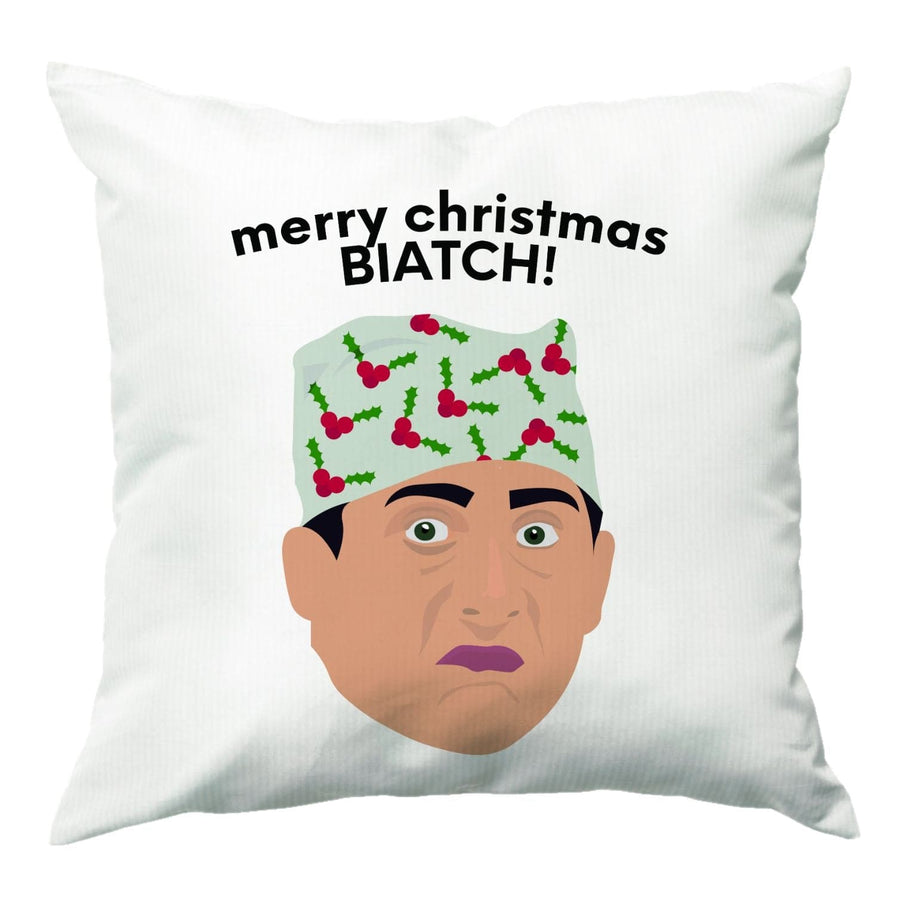 Merry Christmas Biatch - The Office Cushion
