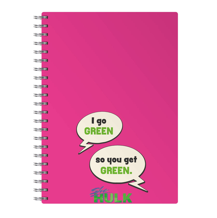 I Go Green - She Hulk Notebook