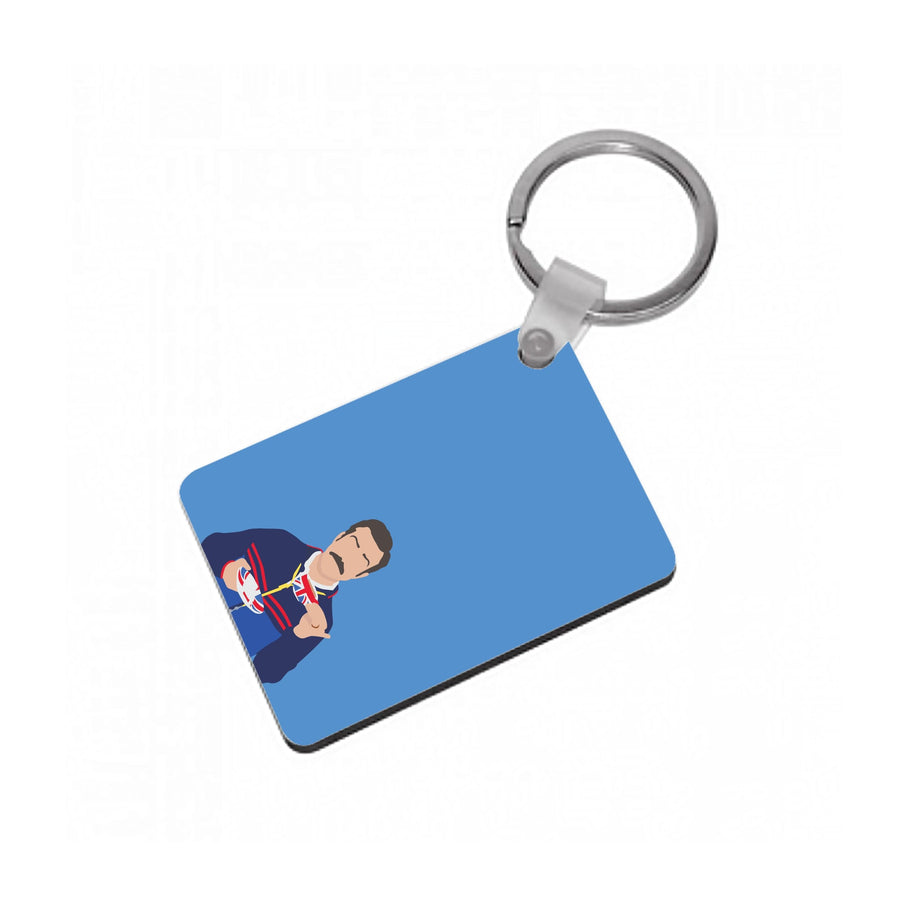 Ted Drinking Tea - Ted Lasso Keyring