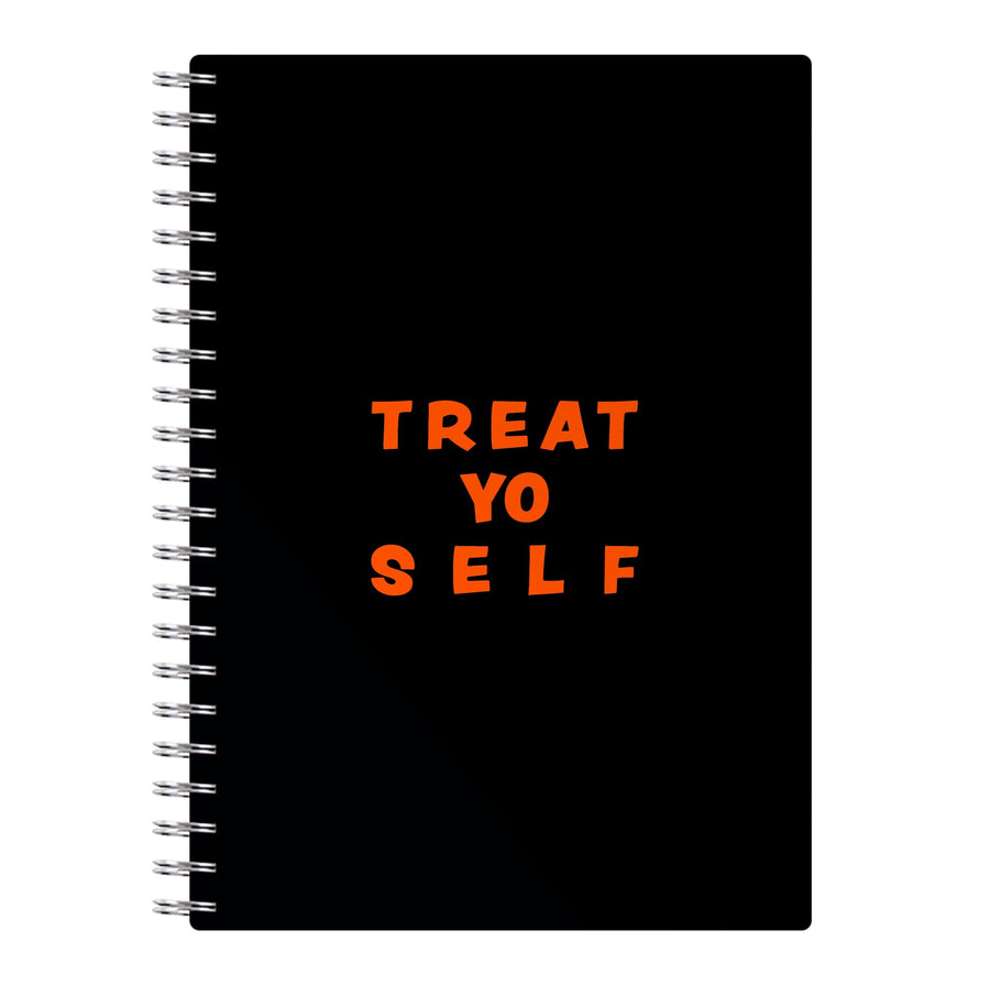 Treat Yo Self Parks And Rec - Halloween Specials Notebook