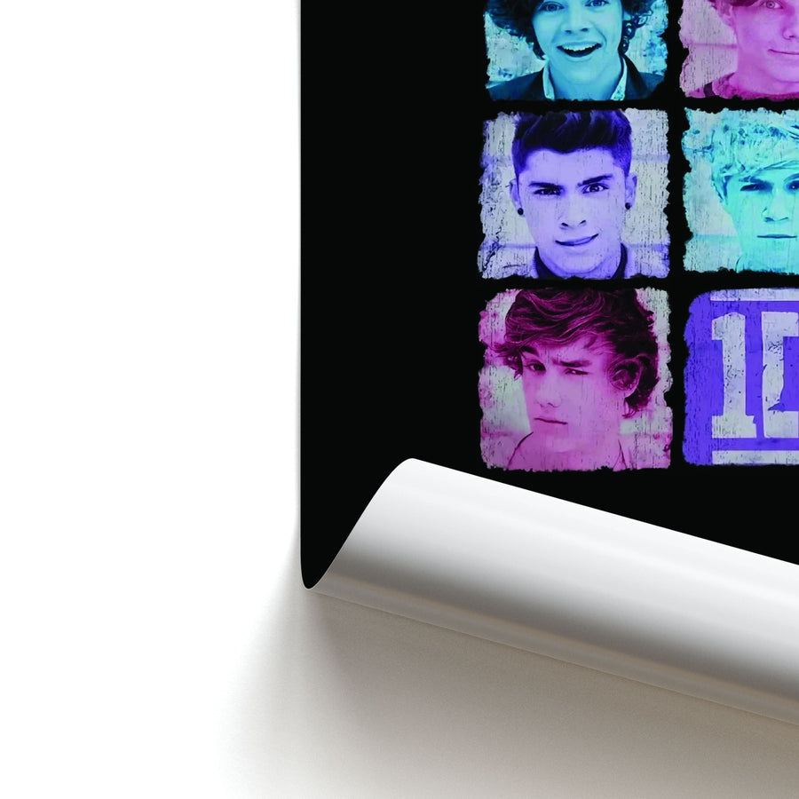 1D Memebers - One Direction Poster